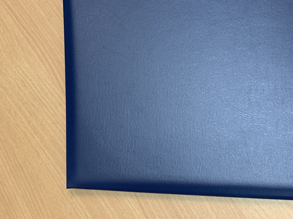 Royal Blue Leatherette Hardcover Folder